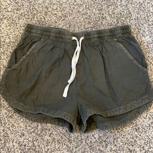 Billabong Army Green Cotton Shorts